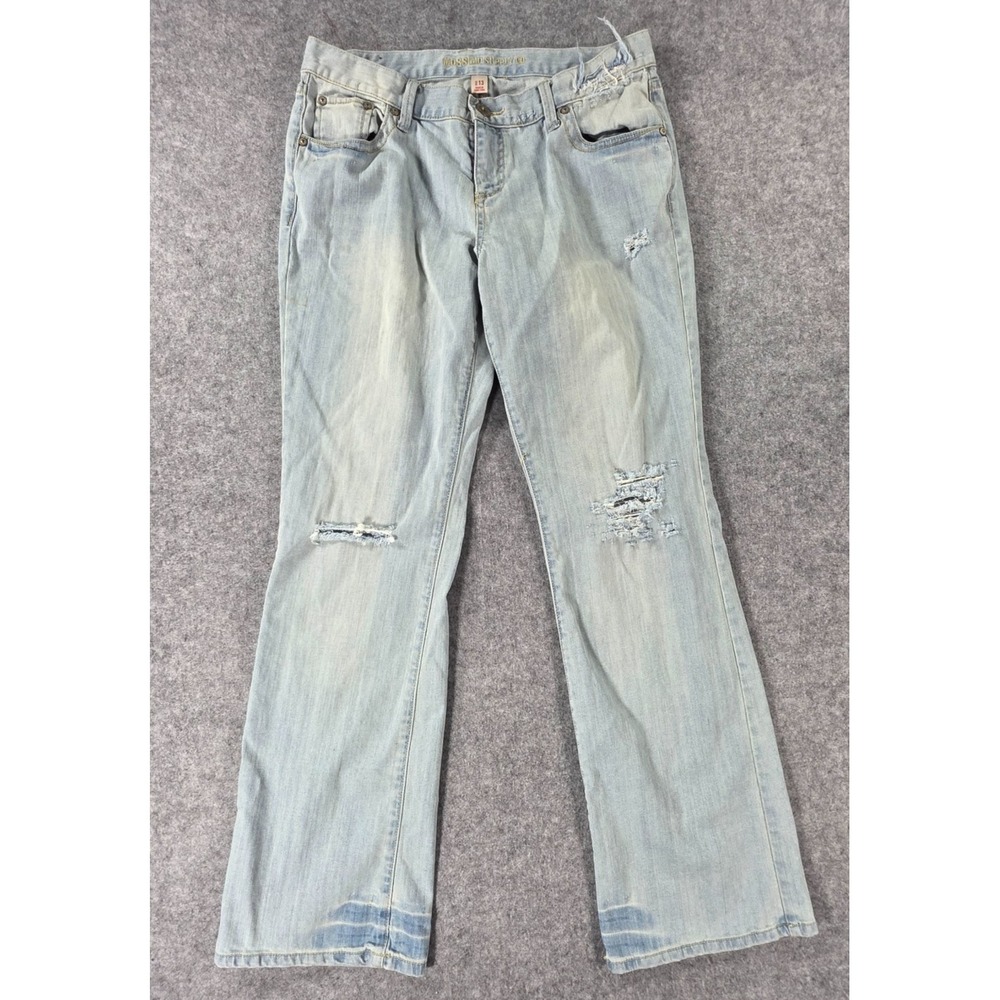 Vintage Mossimo Supply Co Womens Bootcut Jeans Light Blue Denim 13 Y2K